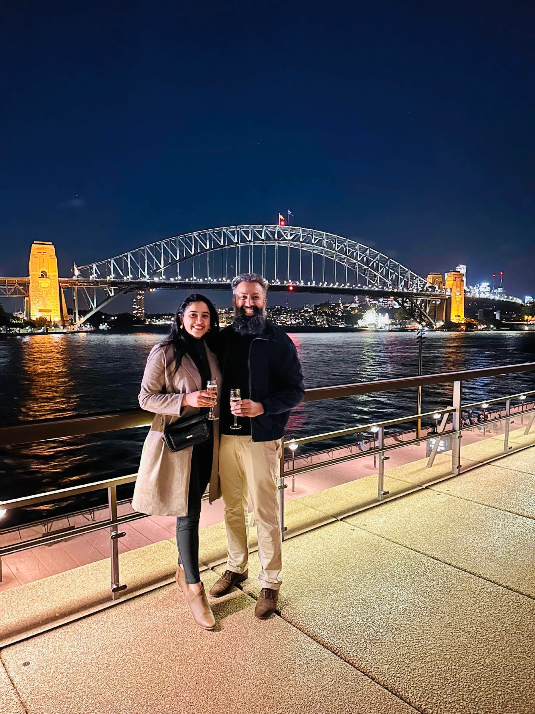 Sydney Harbour Bridge at night