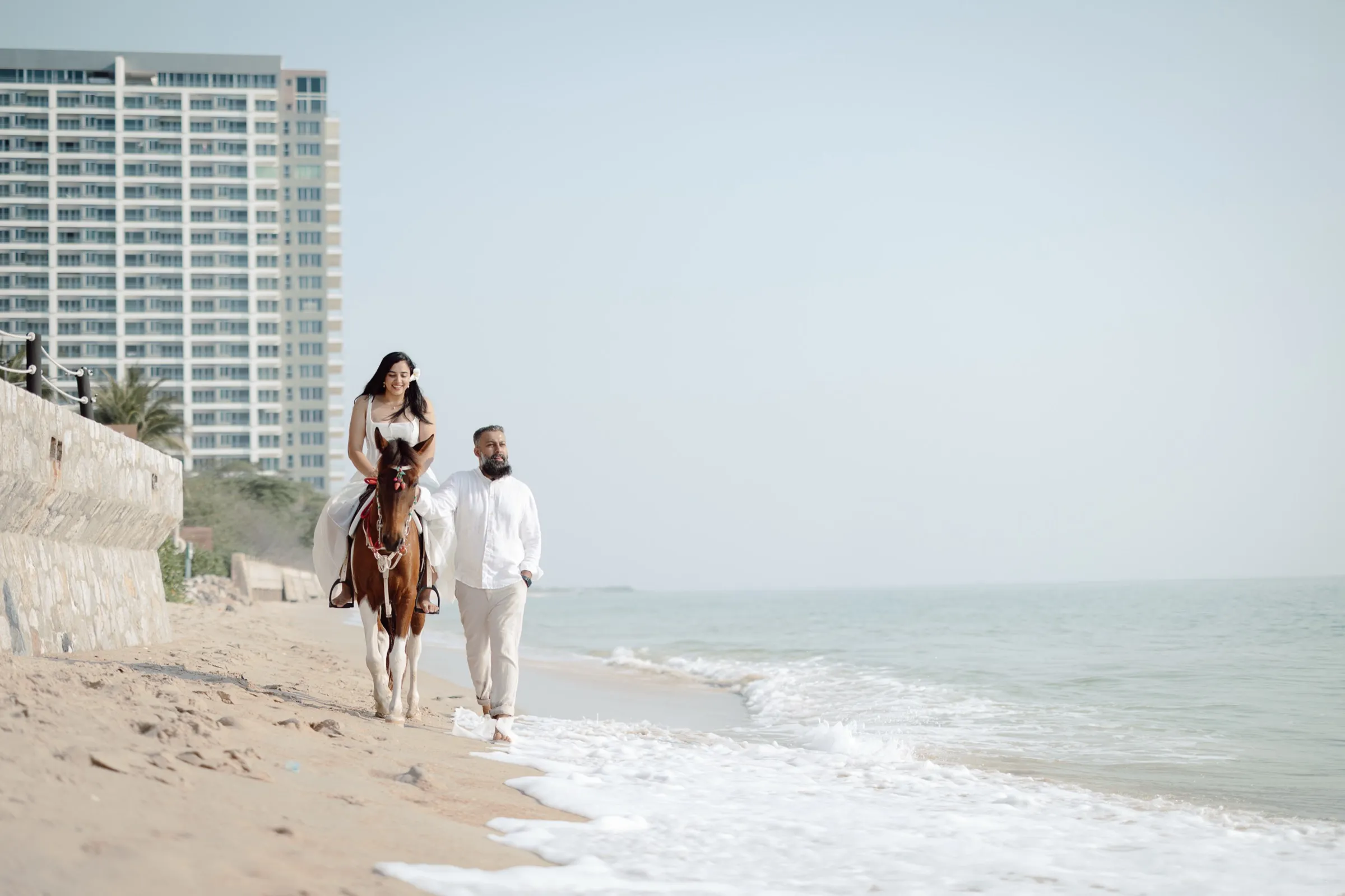 Horseback on the beach in Thailand